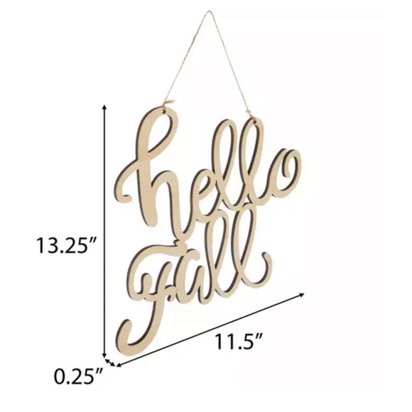 Hello Fall wood sign. - Picture 2 of 4